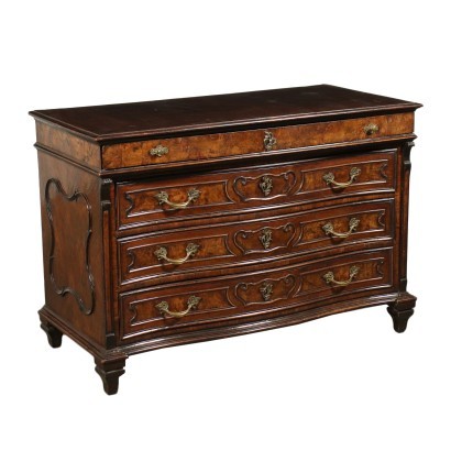 Commode Baroque Lombard Noyer Italie \'700