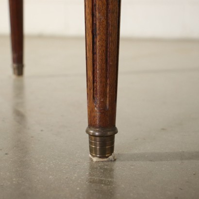 Revival Desk Mahogany Brass Italy 20th Century