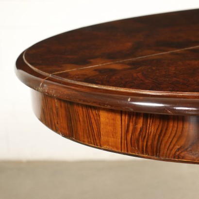 Umbertine Extendable Table Mahogany Striped Walnut France 19th Century