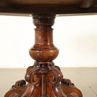 antik, Tisch, antiker Tisch, antiker Tisch, antiker italienischer Tisch, antiker Tisch, neoklassizistischer Tisch, Tisch aus dem 19. Jahrhundert, Umbertino Ausziehbarer Tisch