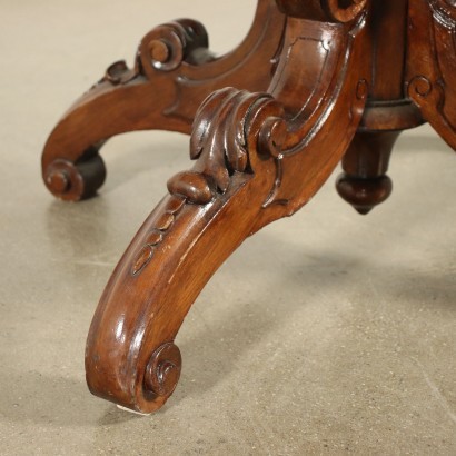 Umbertine Extendable Table Mahogany Striped Walnut France 19th Century