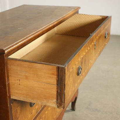 Inlaid Chest of Drawers Walnut Marple Pine Italy 18th Century