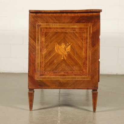 Neoclassical Chest Of Drawers Maple Walnut Poplar Italy 2nd Half 1700