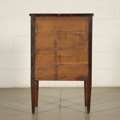 Directoire Bedside Table Walnut Poplar Italy 18th-19th Century