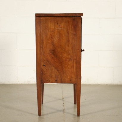 Directoire Bedside Table Walnut Poplar Italy 18th-19th Century