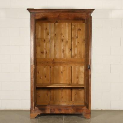 Wardrobe with Two Doors Walnut Silver Fir France 19th Century