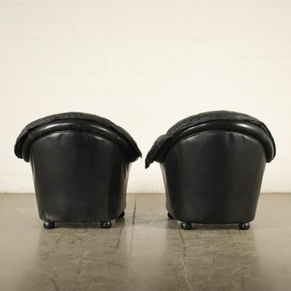 Armchairs Foam Leather Italy 1990s