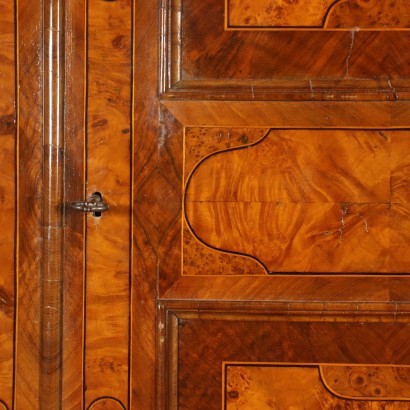 Armoire Umbertino, Noyer, Sapin, Italie, \'800.