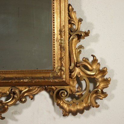 Rocaille Mirror Italy Late 19th Century