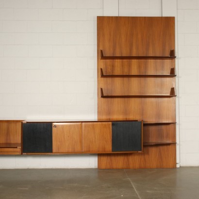 Cabinet Veneered Wood Ebonized Italy 1960s