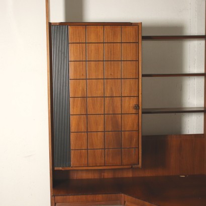 Cabinet Veneered Wood Ebonized Italy 1960s