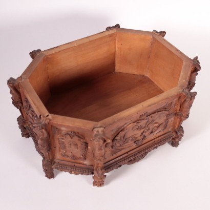 Engraved Box Solid Cherry Italy 19th Century