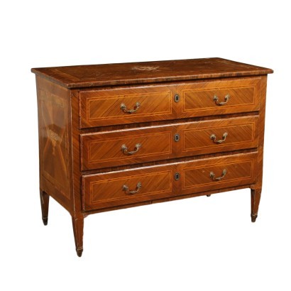 Lombard Neoclassical chest of drawers