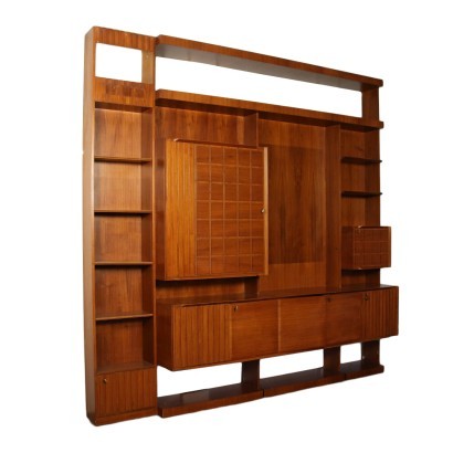 Cabinet Veneered Wood Italy 1960s