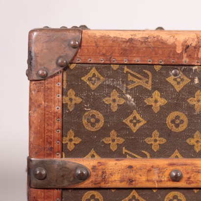 Antik Leder Hut Truhe von Louis Vuitton bei Pamono kaufen