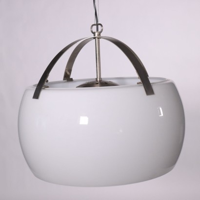 Vico Magistretti Ceiling Lamp Anodized Aluminium Glass 1960s 1970s