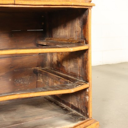 Baroque Drop-Leaf Secretaire Turned Into a Cupboard Italy 18th Century