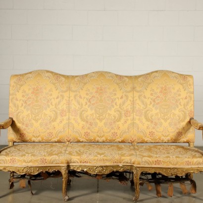 Revival Sofa Padded Italy 20th Century