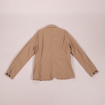 Timberland Beige Man Jacket Cotton Flax USA