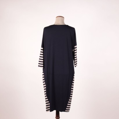 Martino Midali Jersey Striped Dress Viscosa Italy