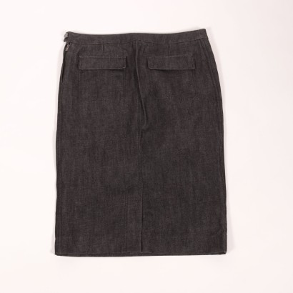 Yves Saint Laurent Denim Skirt Paris France