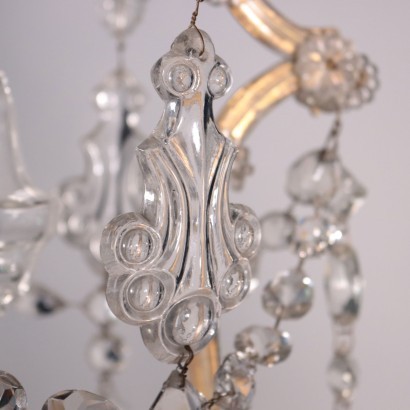 Chandelier In The Style Of Maria Theresa Glass Italy 20th Century