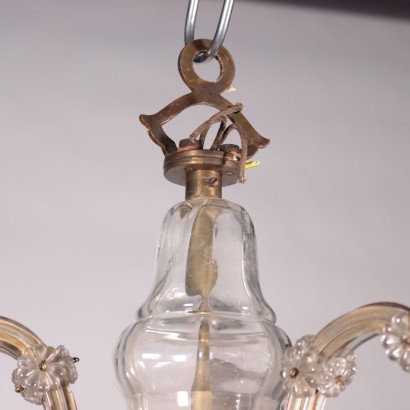 Lustre Dans Le Style De Marie Thérèse Verre Italie XX Siècle