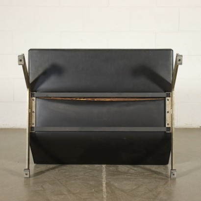 Formanova Armchairs Leatherette Chromed Metal Foam Italy 1970s