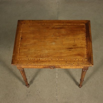 Table Basse Néoclassique Érable Noyer Vénétie Italie 2ème Moitié 1700