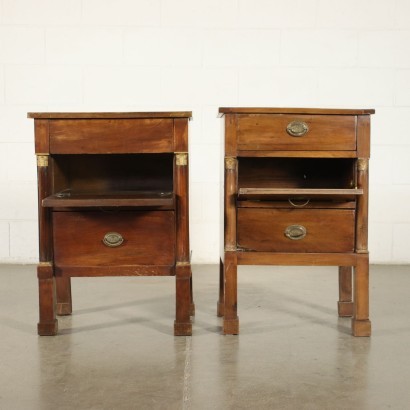 Pair of Empire bedside tables