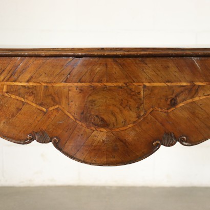 Tuscan Barocchetto Console Walnut Marple Italy 18th Century