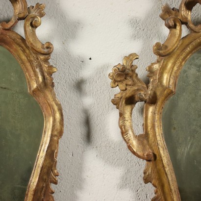 Pair of Lombard Barocchetto Mirrors Italy 18th Century