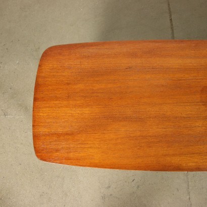 Coffee Table Solid Wood Teak Veneer Italy 1960s