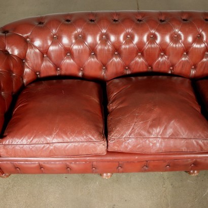 Chesterfield Revival Sofa Leather England 20th Century