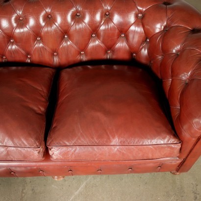 Chesterfield Revival Sofa Leather England 20th Century