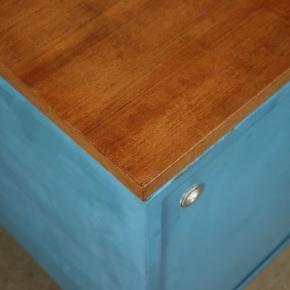 George Nelson Sideboard Teak Veneer Enamelled Metal United States 1960