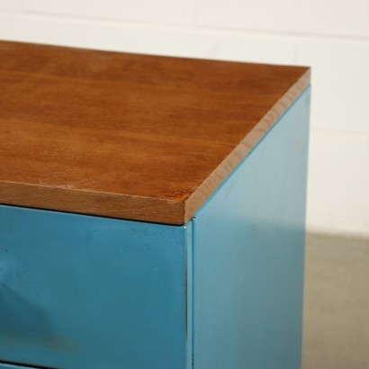 George Nelson Sideboard Teak Veneer Enamelled Metal United States 1960