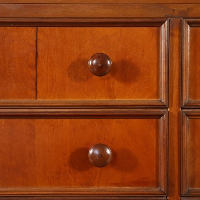 Chest Of Drawers Walnut Veneer Stained Beech Italy 1970s