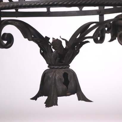 Iron Chandelier Italy 20th Century