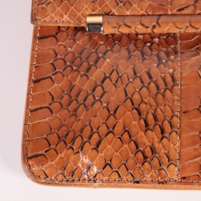 Vintage Reptile Purse Leather 1960s