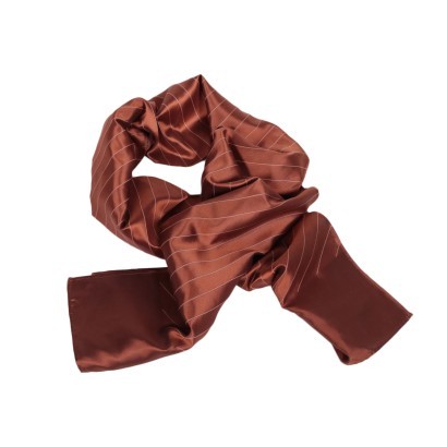 Giorgio Armani Rust Silk Stole Milan Italy