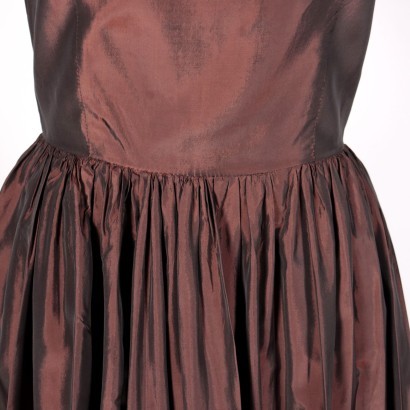 Vintage Satin Dress 1950s