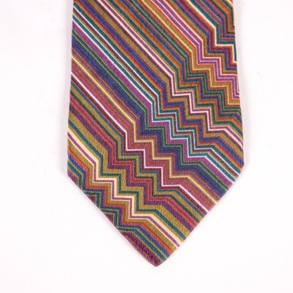 corbata missoni, patrón missoni, missoni, corbata de seda pura