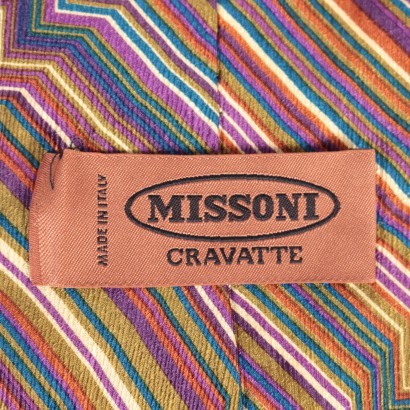 missoni krawatte, missoni muster, missoni, reine seidenkrawatte