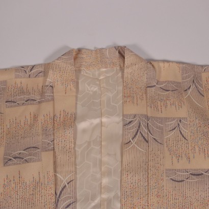 Chaqueta vintage con corte kimono beige