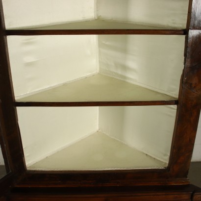 Pair of Neo-Classical Corner Cabinets Walnut Italy 18th Century