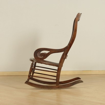 Rocking Armchair Beech Italy 19th Century