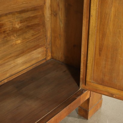 Armoire Empire Noyer Miroir Italie 1ère Quart 19ème Siècle