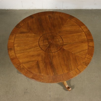 Louis Philippe Revival Table Marple Walnut Italy 20th Century