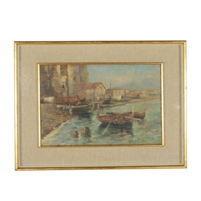 Oil on Canvas Attributed To Attilio Pratella 19th Century